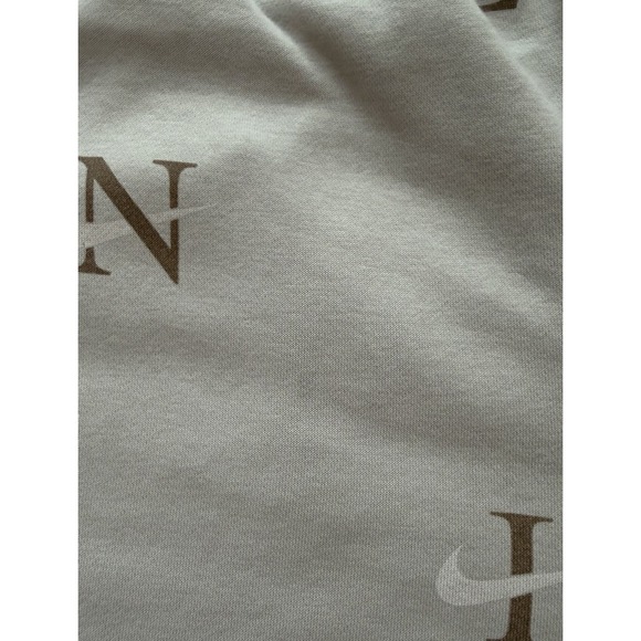 Nike Sportswear Sweat Shorts Joggers Mens Size XXL Beige Khaki All Over Print - Picture 8 of 8